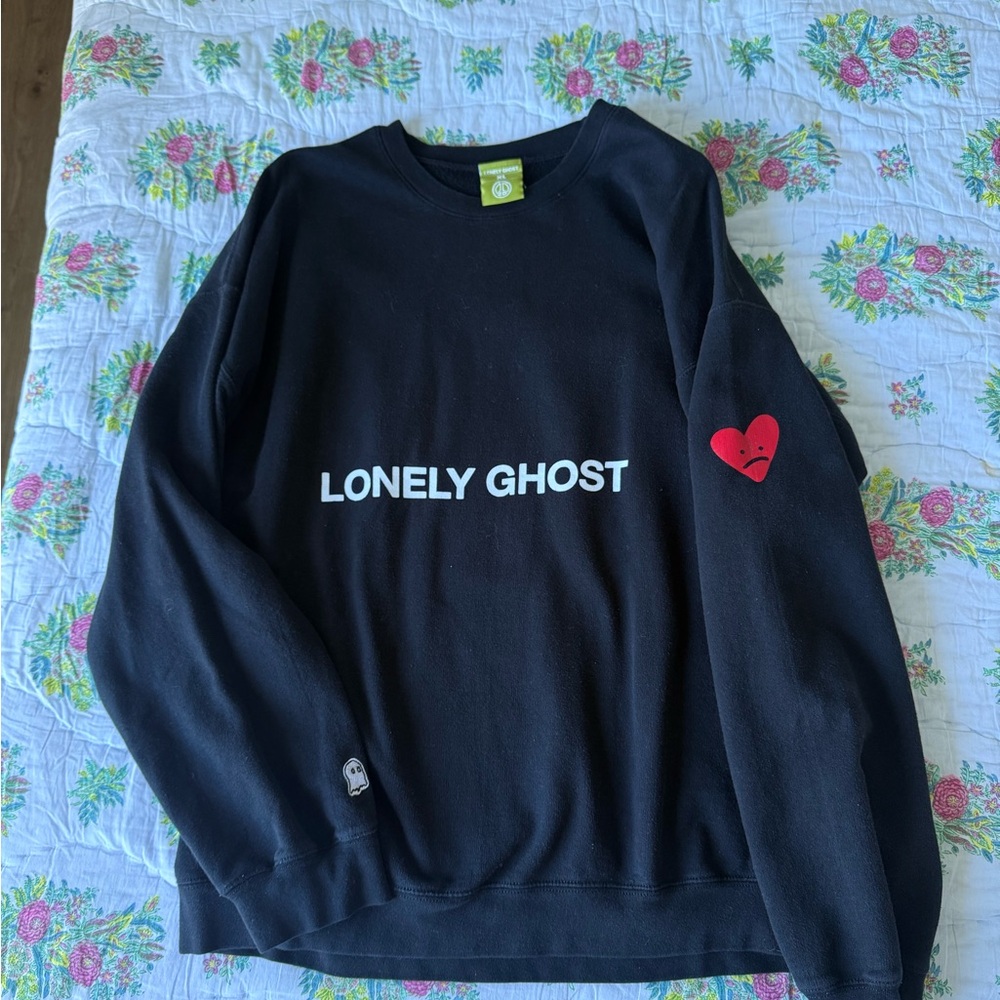 LONELY GHOST Black Sweatshirt